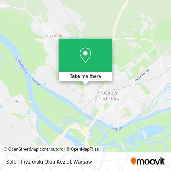 Salon Fryzjerski Olga Koziol map