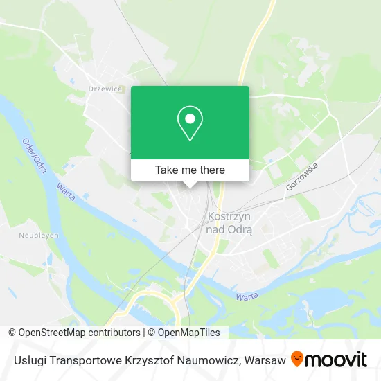 Карта Usługi Transportowe Krzysztof Naumowicz