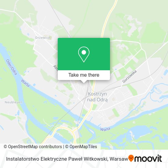 Instalatorstwo Elektryczne Paweł Witkowski map