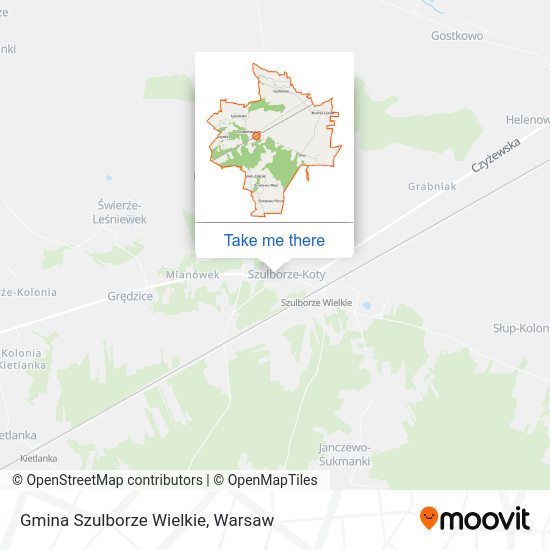 Gmina Szulborze Wielkie map