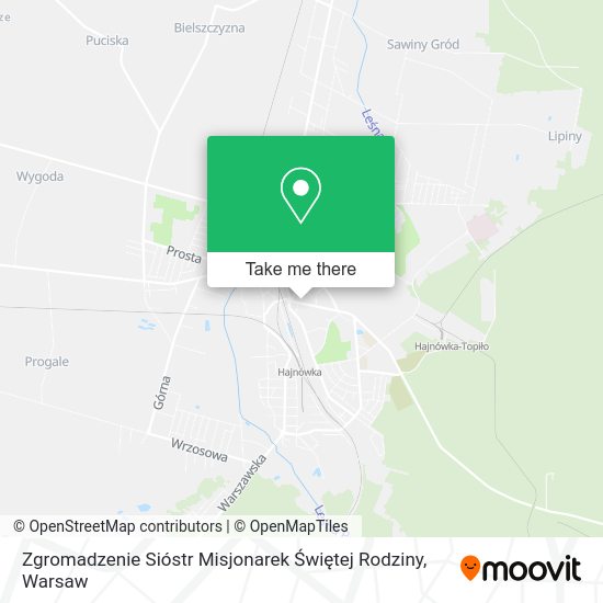 Zgromadzenie Sióstr Misjonarek Świętej Rodziny map