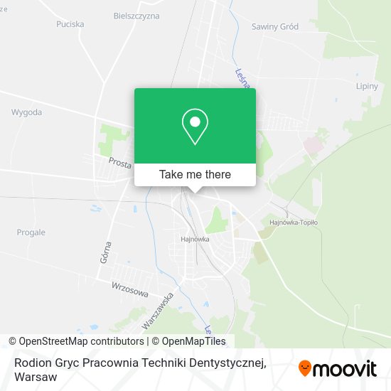 Rodion Gryc Pracownia Techniki Dentystycznej map