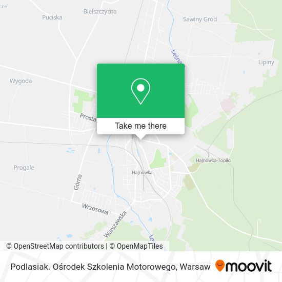 Карта Podlasiak. Ośrodek Szkolenia Motorowego