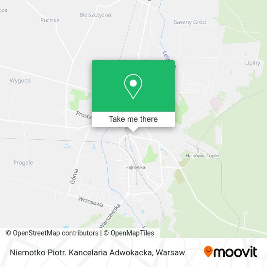 Niemotko Piotr. Kancelaria Adwokacka map