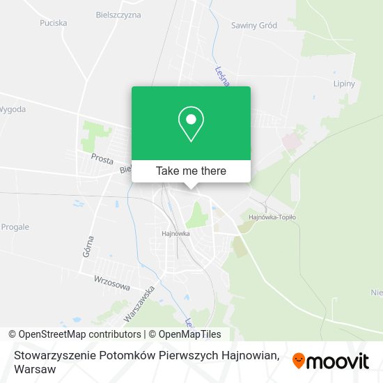 Карта Stowarzyszenie Potomków Pierwszych Hajnowian