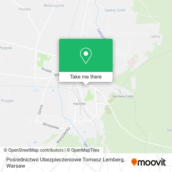 Pośrednictwo Ubezpieczeniowe Tomasz Lemberg map