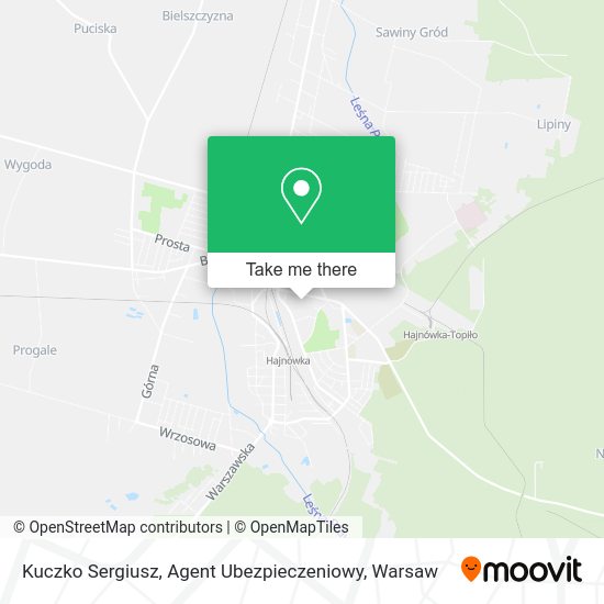 Kuczko Sergiusz, Agent Ubezpieczeniowy map