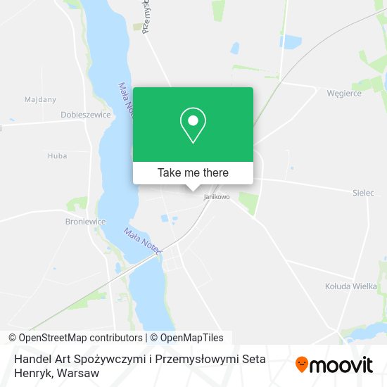 Handel Art Spożywczymi i Przemysłowymi Seta Henryk map