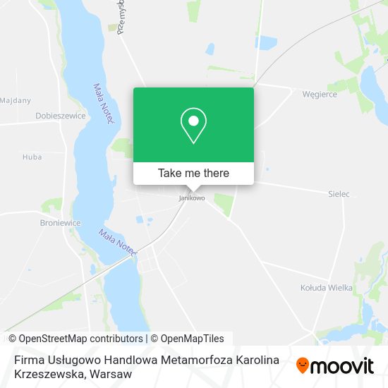 Firma Usługowo Handlowa Metamorfoza Karolina Krzeszewska map