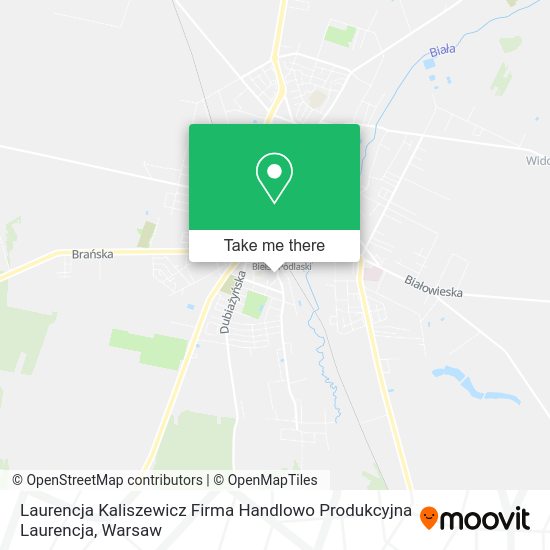 Laurencja Kaliszewicz Firma Handlowo Produkcyjna Laurencja map