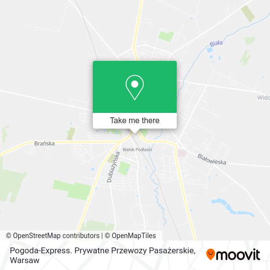 Pogoda-Express. Prywatne Przewozy Pasażerskie map