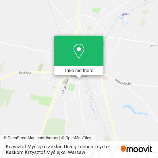 Krzysztof Myślejko Zakład Usług Technicznych - Kaskom Krzysztof Myślejko map