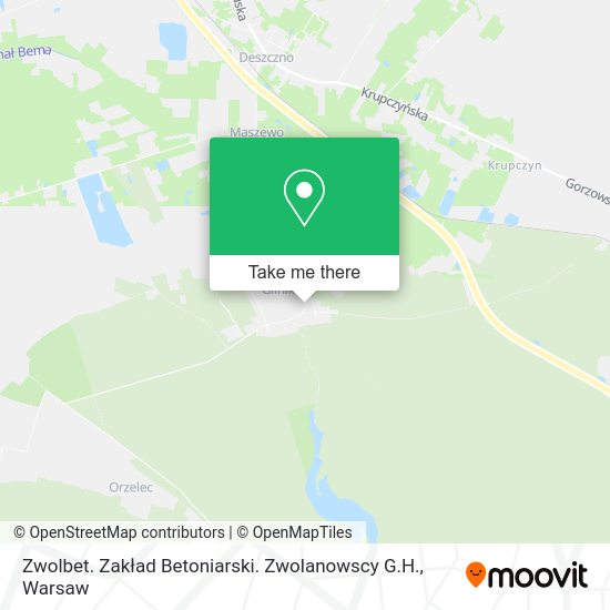 Zwolbet. Zakład Betoniarski. Zwolanowscy G.H. map