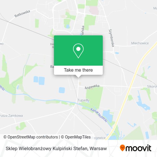 Sklep Wielobranżowy Kulpiński Stefan map