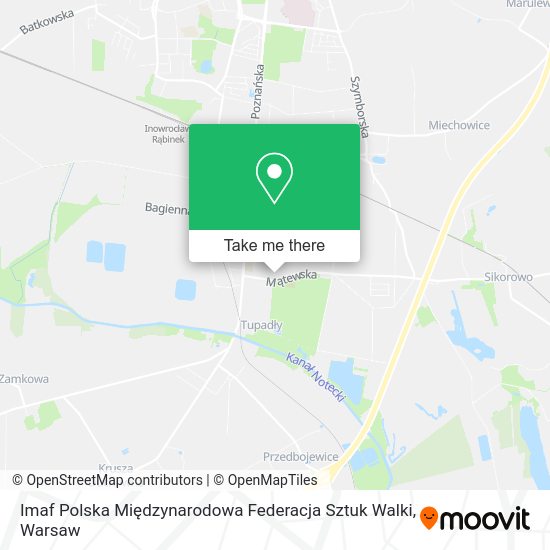 Imaf Polska Międzynarodowa Federacja Sztuk Walki map