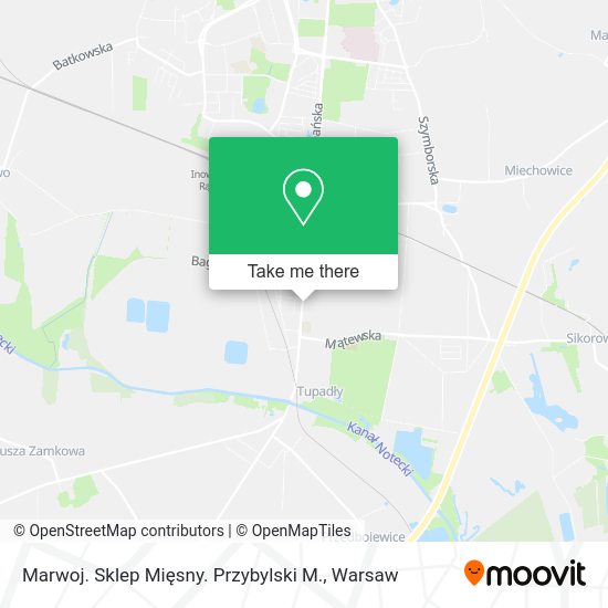 Marwoj. Sklep Mięsny. Przybylski M. map