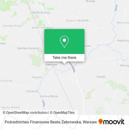 Карта Pośrednictwo Finansowe Beata Żebrowska