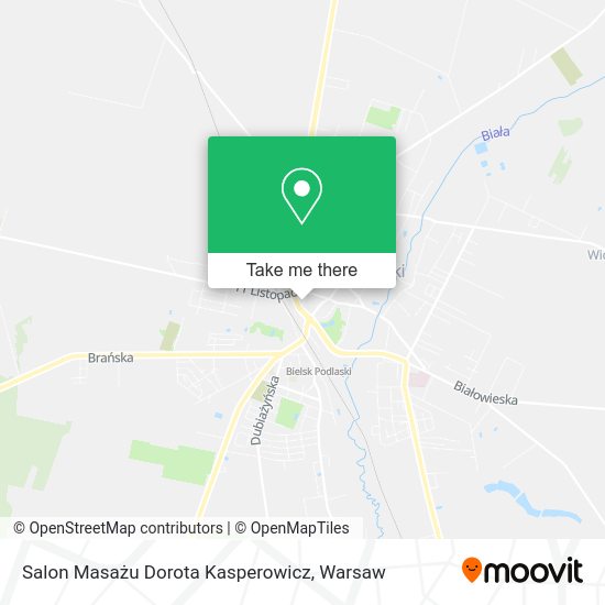 Salon Masażu Dorota Kasperowicz map