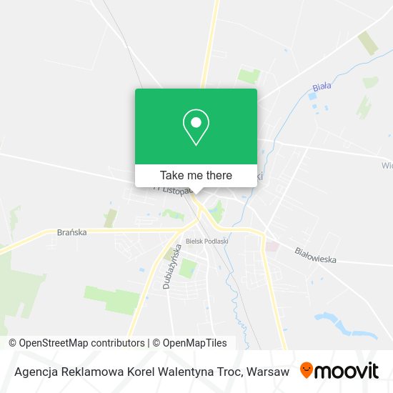 Agencja Reklamowa Korel Walentyna Troc map