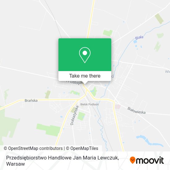 Przedsiębiorstwo Handlowe Jan Maria Lewczuk map