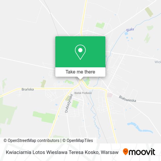 Kwiaciarnia Lotos Wieslawa Teresa Kosko map