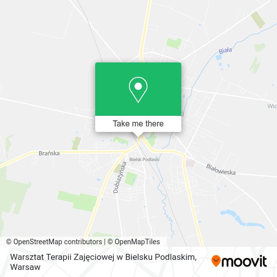 Warsztat Terapii Zajęciowej w Bielsku Podlaskim map