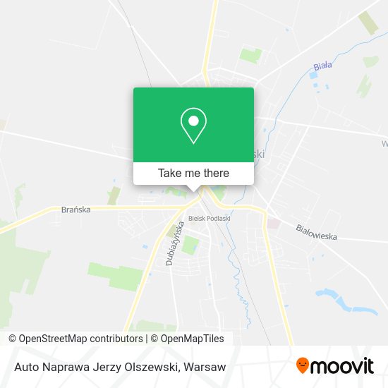 Auto Naprawa Jerzy Olszewski map