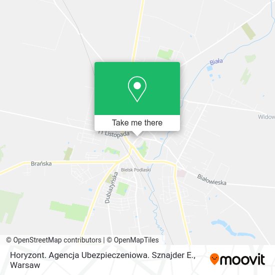 Horyzont. Agencja Ubezpieczeniowa. Sznajder E. map