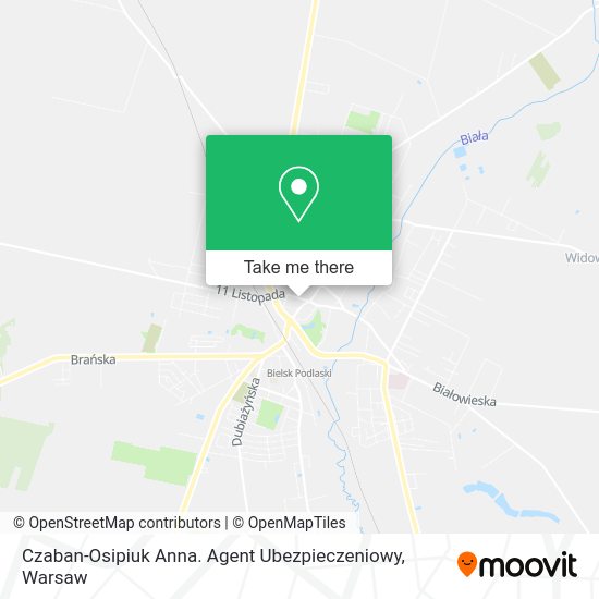 Czaban-Osipiuk Anna. Agent Ubezpieczeniowy map