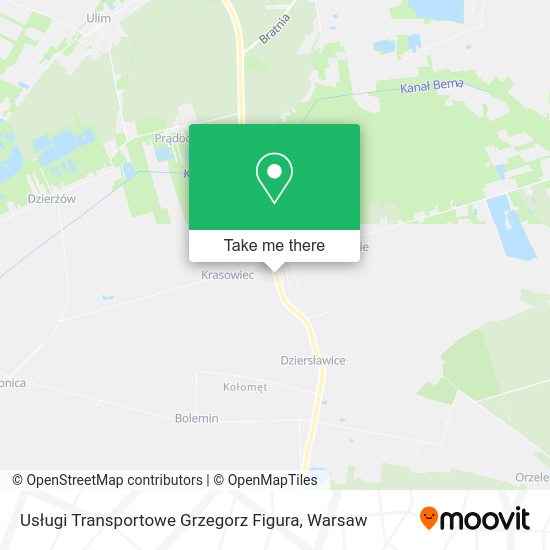 Usługi Transportowe Grzegorz Figura map