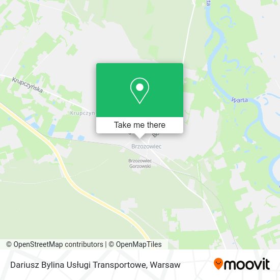 Dariusz Bylina Usługi Transportowe map