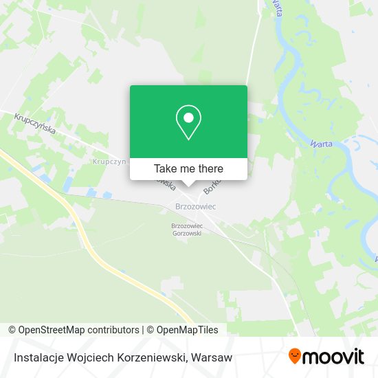 Instalacje Wojciech Korzeniewski map