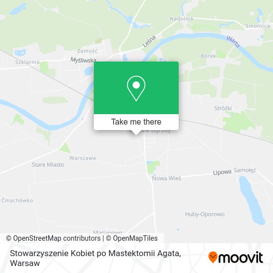 Stowarzyszenie Kobiet po Mastektomii Agata map