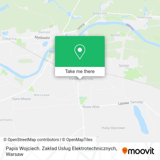 Papis Wojciech. Zakład Usług Elektrotechnicznych map