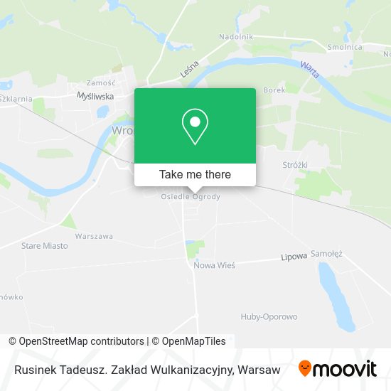 Rusinek Tadeusz. Zakład Wulkanizacyjny map