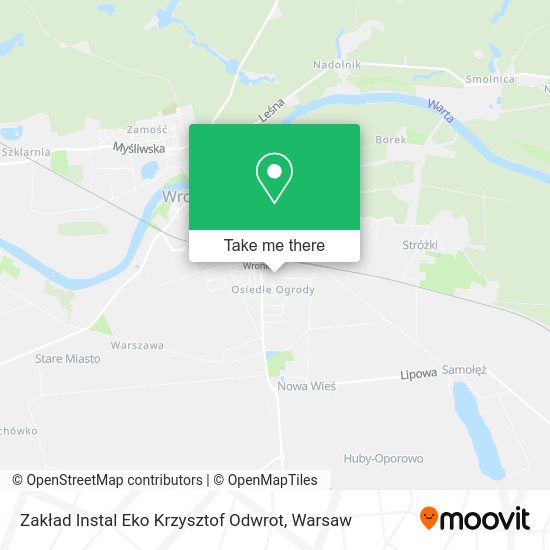 Zakład Instal Eko Krzysztof Odwrot map