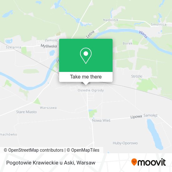 Pogotowie Krawieckie u Aski map