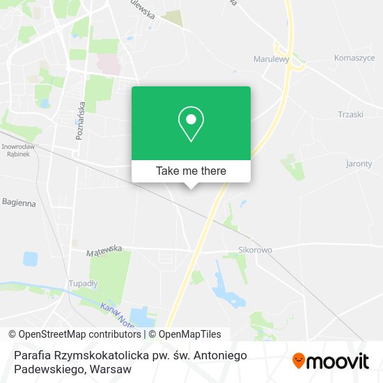 Parafia Rzymskokatolicka pw. św. Antoniego Padewskiego map