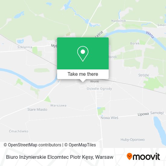 Biuro Inżynierskie Elcomtec Piotr Kęsy map