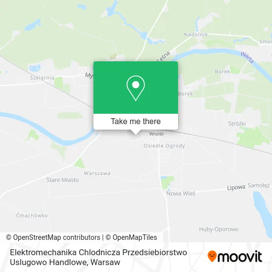 Карта Elektromechanika Chlodnicza Przedsiebiorstwo Uslugowo Handlowe