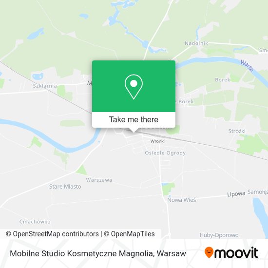 Mobilne Studio Kosmetyczne Magnolia map