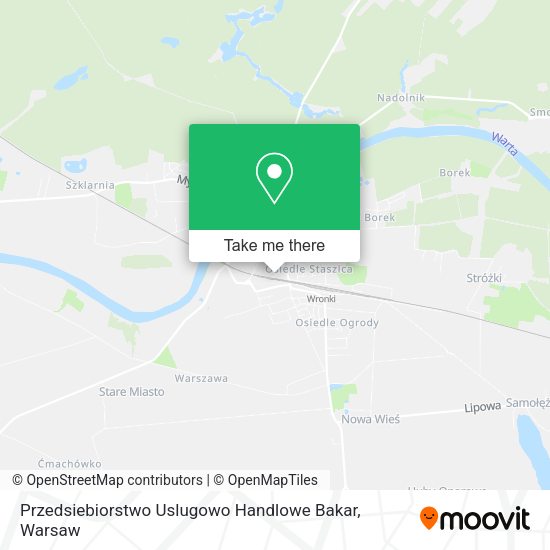 Przedsiebiorstwo Uslugowo Handlowe Bakar map