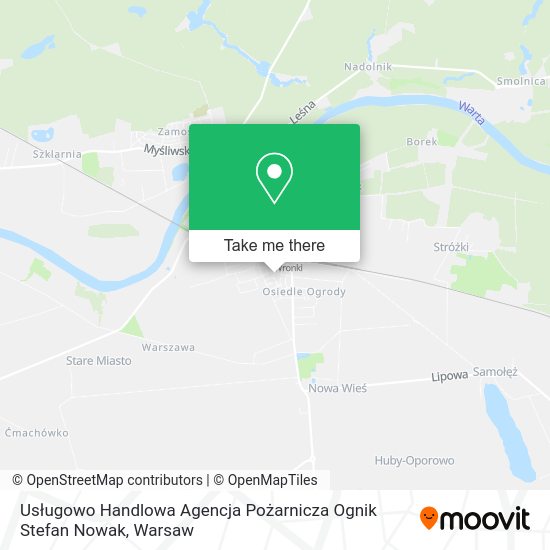 Usługowo Handlowa Agencja Pożarnicza Ognik Stefan Nowak map