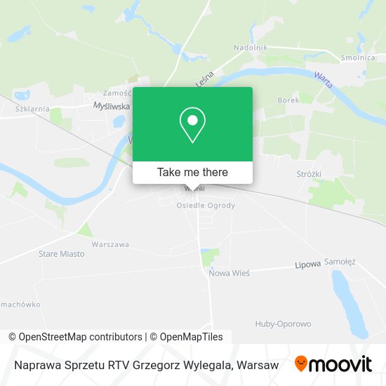 Naprawa Sprzetu RTV Grzegorz Wylegala map