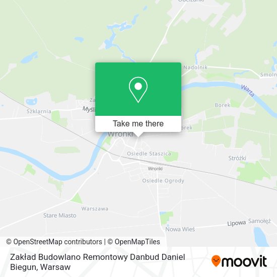 Zakład Budowlano Remontowy Danbud Daniel Biegun map