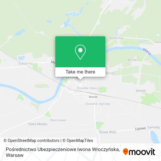 Pośrednictwo Ubezpieczeniowe Iwona Wroczyńska map