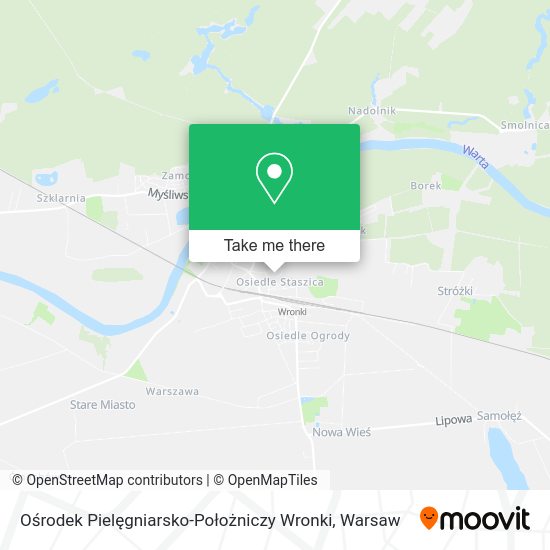 Ośrodek Pielęgniarsko-Położniczy Wronki map