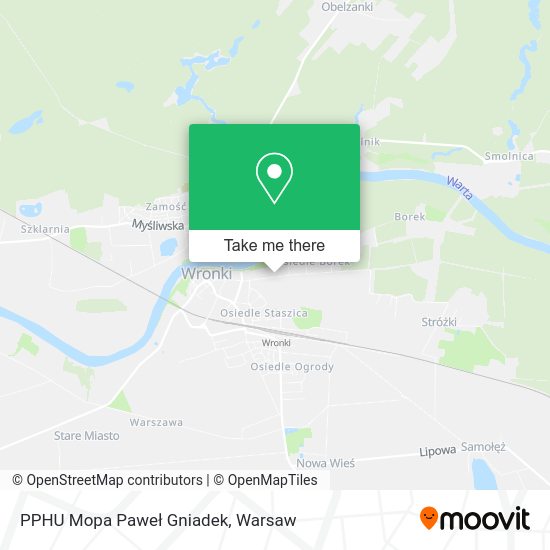 PPHU Mopa Paweł Gniadek map