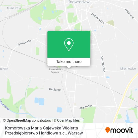 Komorowska Maria Gajewska Wioletta Przedsiębiorstwo Handlowe s.c. map