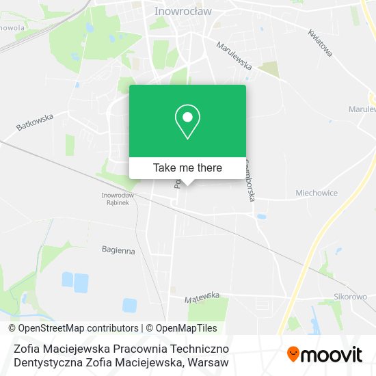 Zofia Maciejewska Pracownia Techniczno Dentystyczna Zofia Maciejewska map